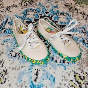 Mini Melissa Pluto‎ Disney Comfort Rubber Brown/Green Shoes, Size Toddler 11